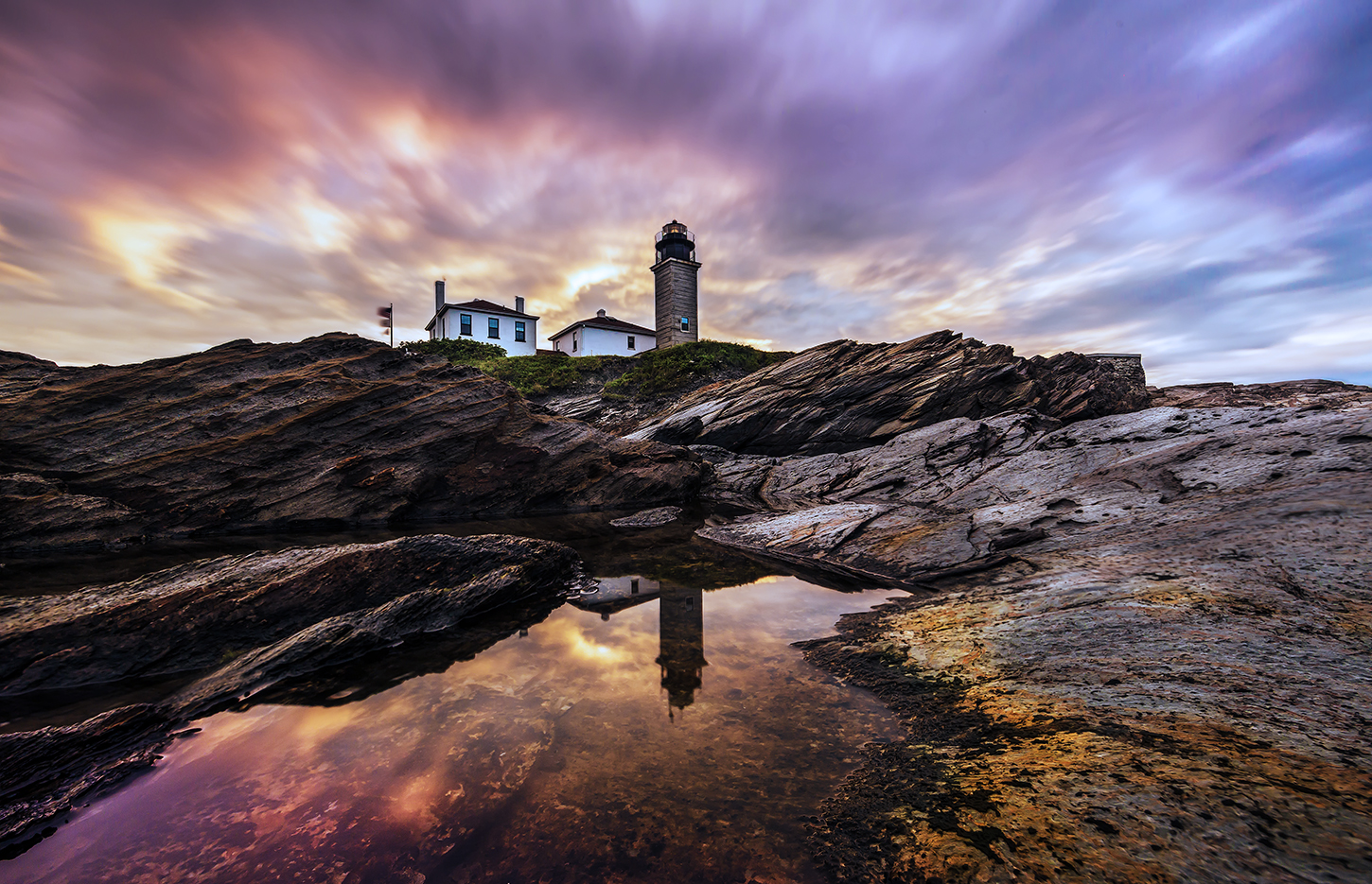 Beavertail Lighthouse Early Morning